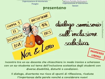 Locandina Dialogo Dettori De Andrè TEMPIO